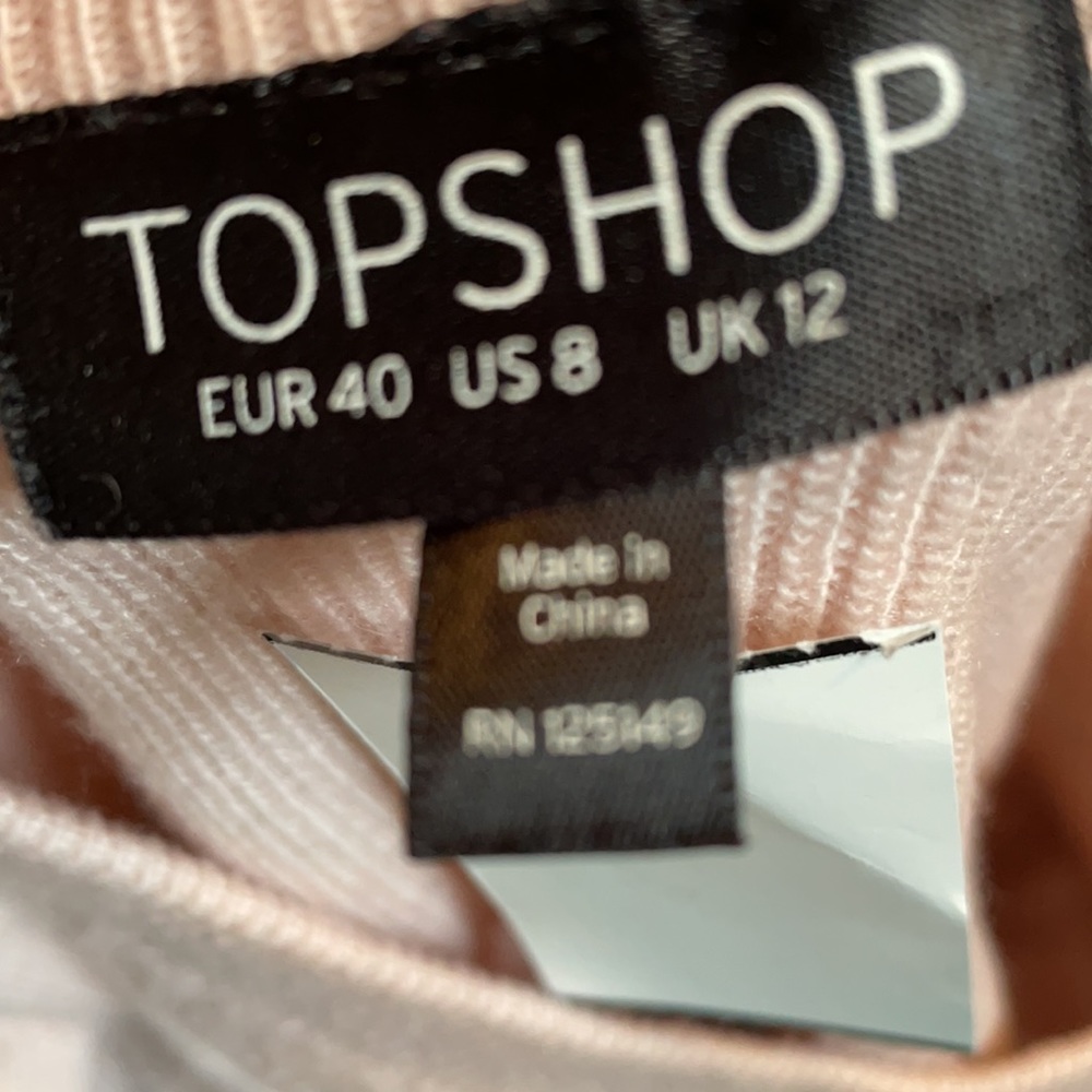 SOFT PINK RUFFLE SWEATER - Picture 5 of 6